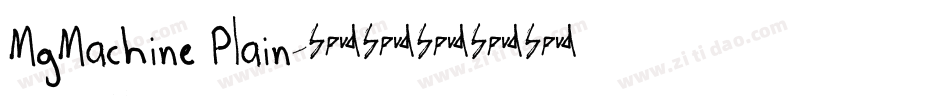 MgMachine Plain字体转换
